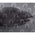 thumbnail image 4 of oneOone Viscose Chiffon Fabric Floral & Flying Swan Block Printed Fabric 1 Yard 42 Inch Wide, 4 of 4