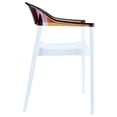 thumbnail image 4 of Compamia Carmen Patio Dining Chair with White Seat in Amber, 4 of 8