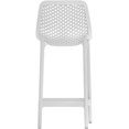 thumbnail image 4 of Meridian Furniture Mykonos Tabouret de Patio Extérieur Blanc (Ensemble de 4), 4 of 8