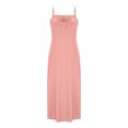 thumbnail image 4 of LOVZFMLL Robes d'Été pour Femmes 2025 Décontractées Amples à Bretelles Spaghetti à Col en V Robes Maxi Évasées Fluides de Plage Vacances Robes d'Été Rose P, 4 of 6