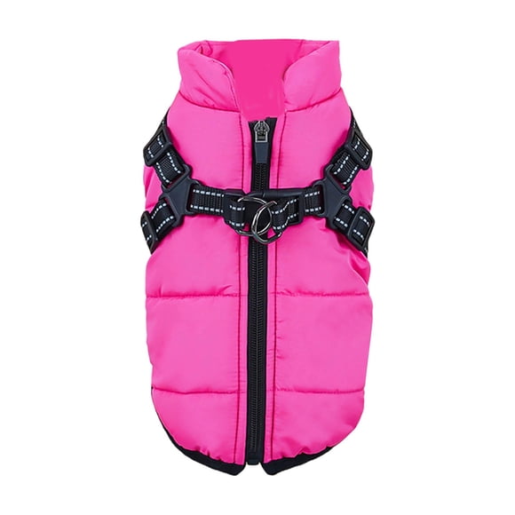 WIFKLSIIPG Winter Vest with Integrated Harness Warm Ski Jacket for and Cats Cold Weather Outdoor Apparel