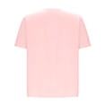 thumbnail image 3 of Ovbmpzd T-Shirts à Manches Courtes pour Femmes Allaitement Col en V Rose 4 Poches Chemises Unies Chemises pour Femmes TG, 3 of 4
