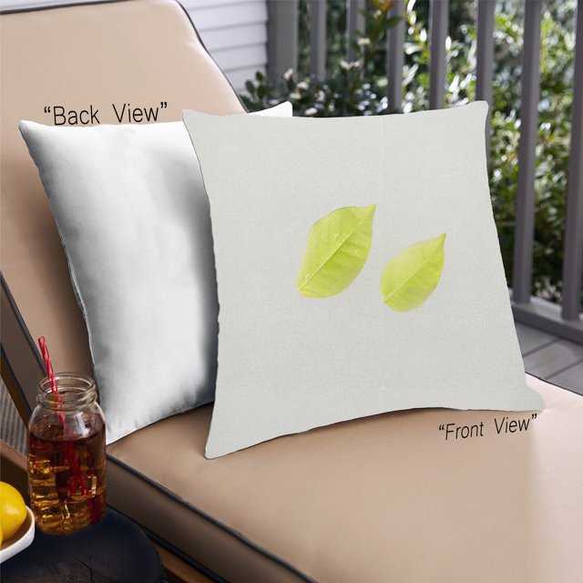 Ahgly Company Color Focus Yellow Coussin Décoratif d'Extérieur, 18 Po X 18 Po