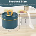 thumbnail image 3 of Insulated Lunch Box, Bento Box, Thermal Lunch Containers, Round Lunch Box, Stainless Steel Lunch Container, Portable Thermal Food Container, Thermos for Hot Food, 3 of 9