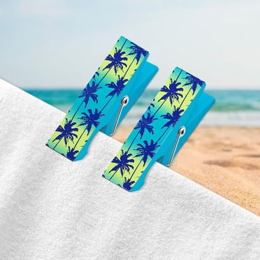 Pinces à serviettes de plage Mainstays - Palm Cool Ensemble de 2 pièces