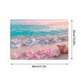 thumbnail image 2 of Floor Rug Summer Beach Bathroom Rug Mat Welcome Ocean Coastal Doormats Outdoor Indoor Non Front Door Mat Entry Door Rugs For Balcony Yard Entryway 32"x20" Work Blanket Outdoor Throws 5x5 Rug Blanket, 2 of 5