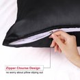 thumbnail image 2 of Unique Bargains Satin Pillowcase Zippered Silky Sateen, 2 of 9