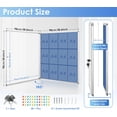 thumbnail image 2 of Fabric Bulletin Board Enclosed Wall-Mounted Display Case for Office Classroom Home x(xA), 2 of 9