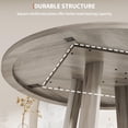 thumbnail image 4 of IdealHouse Dining Table, Kitchen Table, Round Dining Room Table for Kitchen, 47 Inch Round Table for Dining Room, Grey(Table Only), 4 of 9
