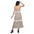 thumbnail image 3 of Moomaya Robe Longue Maxi Imprimée pour Femmes Sans Manches à Col en V Décontractée Évasée Kurta, 3 of 6