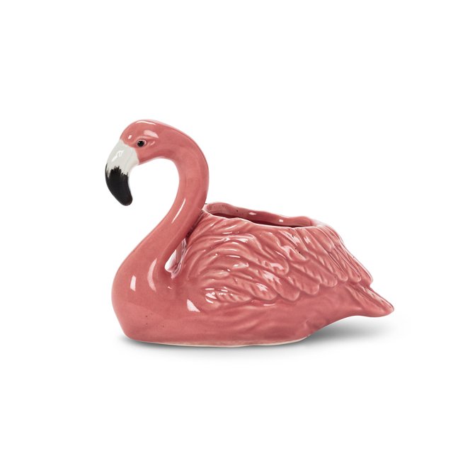 Ensemble de 12 Petits Cache-Pots Flamant Rose