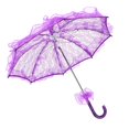 thumbnail image 4 of Bridal Umbrella, Elegant Exquisite Beautiful Lace Parasol  For Photos For Weddings For Parties Purple, 4 of 8