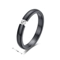 thumbnail image 4 of Women Stainless Steel Single CZ Ring for Wedding Engagement,3mm, 4 of 6