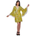 thumbnail image 2 of Moomaya Peignoir en Coton pour Femmes Robe de Chambre Imprimée Courte Peignoir de Douche Nuptiale, 2 of 6
