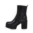 thumbnail image 4 of Babysbule Chaussures pour Femmes en Liquidation, Bottes Cavalières Courtes d'Extérieur pour Femmes d'Hiver à Semelle Épaisse, Imperméables, à Plateforme, Épaisses et Hautes, 4 of 9