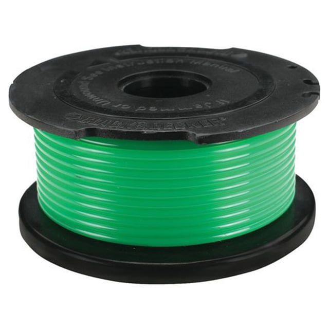 Spool Line Coupe-herbes Outils de Jardin de Remplacement pour Black Decker SF-080. une Spool Line en nylon Vert d'Une Longueur de 20 Pieds et d'Un Diamètre de 0,08 Pouces, Conçue pour Être Utilisée avec les Tondeuses Black Decker SF-080. la Bobine Présente une construction ABS Robuste et Convient à la Coupe de l'Herbe Tendre. Elle Utilise la force Centrifuge et l'Aérodynamique pour une Traîne Réduite et une Coupe Efficace. Idéale pour l'Entretien d'Équipement Motor