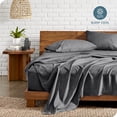 thumbnail image 2 of Bare Home Premium 1800 Collection Ensemble de Draps 3 Pcs, Lit Simple, Gris Chiné, 2 of 8