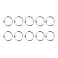 thumbnail image 1 of MasteelfCA 100pcs 20MM DIY Photo Album Loose-leaf Book Circle Key Ring Photo Album Buckle Snap Ring Binding Meatl Circle (Silver), 1 of 8