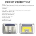 thumbnail image 3 of Amdohai 1Pc Three-side 100 LED Solar Lamp Solar Light Body Induction Lamp LED Lamp Solar Induction Wall Lamp Street Waterproof Outdoor Garden Landscape Lamp, 3 of 7