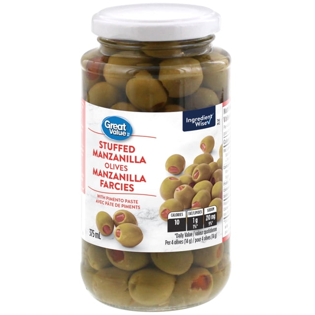 Great Value Stuffed Manzanilla Olives with Pimento Paste