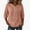 107-Orange, variante sur Craaazy Hauts d'Été pour Femmes à Manches Courtes, Col Henley, Mélange Coton-Lin, Coupe Ample, Couleur Unie, Chemisiers Décontractés, T-shirts Légers pour le Travail et le Quotidien
