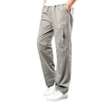 thumbnail image 1 of Cathalem Mens Cargo Work Pants Loose Drop Crotch Trousers,Gray XXXL, 1 of 4