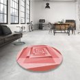 thumbnail image 4 of Ahgly Tapis Rectangulaire Lavable en Machine Intérieur Transitionnel Rose Pastel, 3 Pieds x 5 Pieds, 4 of 7