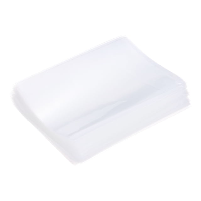 Unique Bargains 100 Pcs Clear Flat Open Plastic Poly Bags 4x6 Inch 4 Mil Packaging Bags for Proving Bread, Dough