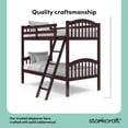 thumbnail image 3 of Storkcraft Long Horn Twin over Twin Bunk Bed, 3 of 15