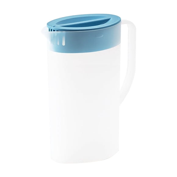 2Blue Large Plastic Water Bottle With Handle, Big Capacity Beverage Container For Iced Tea And Coffee, Portable Drink Jug, 10.23X5.31X3.38 Inches, 0.54 Lb