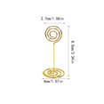 thumbnail image 3 of Baohd 10 Pièces Numéro de Table Stand Forme Ronde Métal Commode Porte-Cartes Pièces Maîtresses Pince à Papier Décoration de Mariage Décor de Table Or Rond, 3 of 5