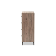 thumbnail image 5 of Baxton Studio Daxton Moderne et Contemporain Bois Finition Chêne Rustique Commode de Rangement 4 Tiroirs, 5 of 5