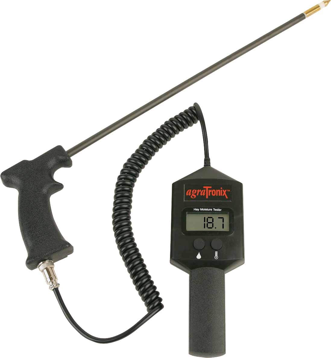 AgraTronix 07100 , Humidimètre de Foin Portable DHT-1 avec Sonde de 18 Pouces