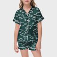 thumbnail image 2 of Ensembles de Pyjama pour Petites Filles, Ensembles de Pyjama à Colorier DIY, Ensemble de Pyjama à Boutons pour Filles, Tenue d'Intérieur Classique, Pyjamas pour Filles Taille 6T, 2 of 5