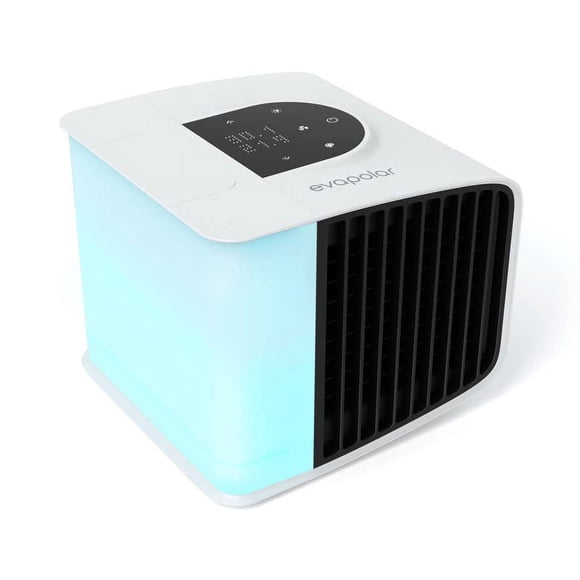 Cooling Fan for Desk and Camping - Portable Air Conditioners - Small Ice Fan for Tent - Mini Swamp Cooler - Evaporative Air Cooler Evasmart White