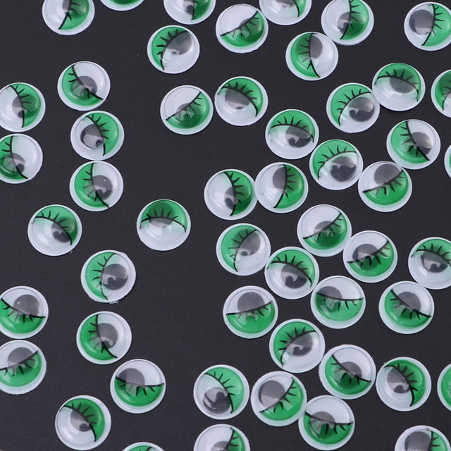 OULII 100Pcs Craft Googly Eyes for Kids and Educators Round Plastic 0.4In in Diameter