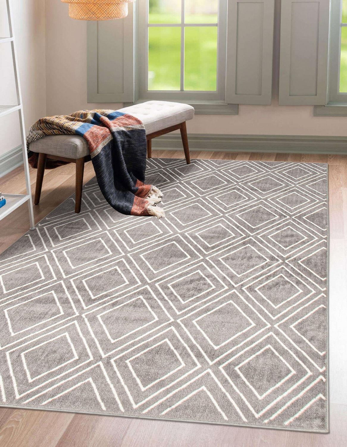 Tapis ECARPET d'Intérieur Géométrique Moderne, Collection Macy