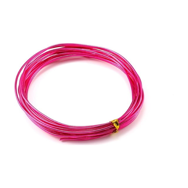 3mm Anodized Aluminum Wire, Rustproof Flexible Craft Wire, 2M Long Easy Bending Cutting Wire for Jewelry Making, Sculpting, Floral Arranging and DIY Craft Projects