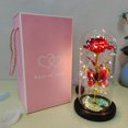thumbnail image 1 of Rose Flowers Glass Rose LED Light Gift for Valentine‘s Day Blue, 1 of 5
