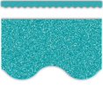 thumbnail image 1 of Teacher Created Resources TCR77023 Teal Glitz Scalloped Border Trim, 1 of 1