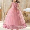 thumbnail image 2 of NiSHUIHAN Robes pour Filles Tenue Formelle pour Enfants Incluant Longues Robes Florales Robes de Princesse Robes à Fleurs pour Enfants Robes de Mariage Etc Roses 160, 2 of 3