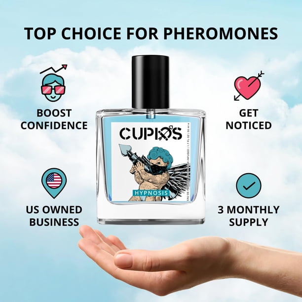 Cupids Original EDP Hypnosis 2.0 Pheromone-Infused Cologne for Men