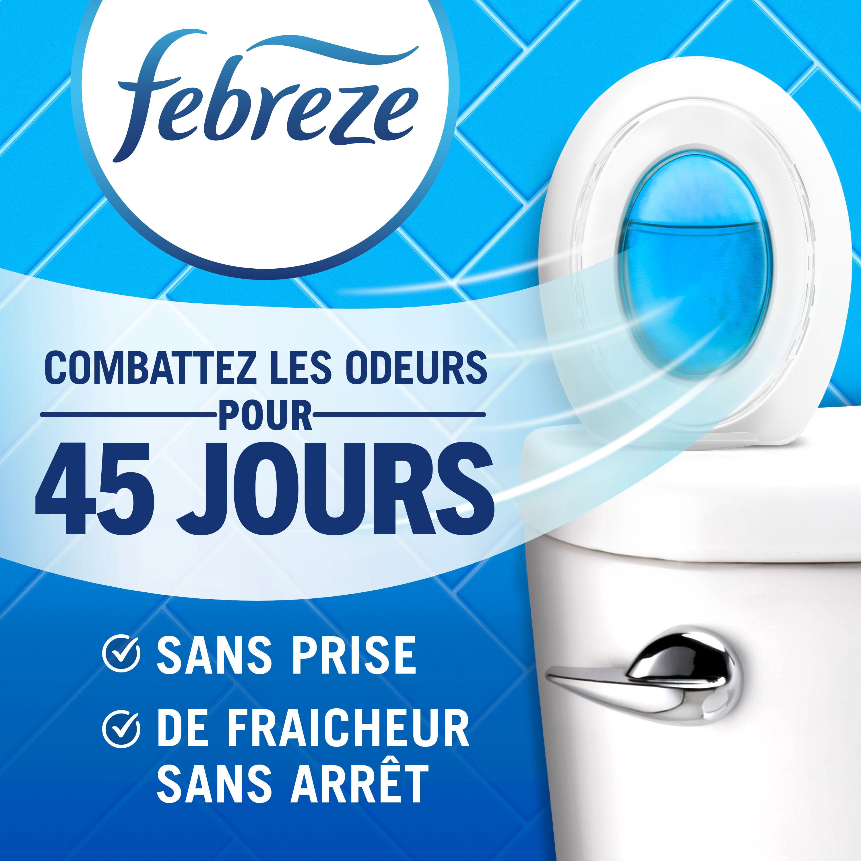 Febreze Bathroom Air Freshener, Odor-Fighting, Gain Moonlight Breeze Scent 1ct