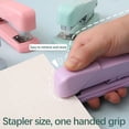 thumbnail image 4 of EGNMCR Back to School, Macaron-colored Stapler Handheld Stapler Labor-saving Stapler Metal Stapler Universal Stapler Multifunctional Stapler Office Stapler Easy-to-use Stapler Efficie Binding machine, 4 of 7