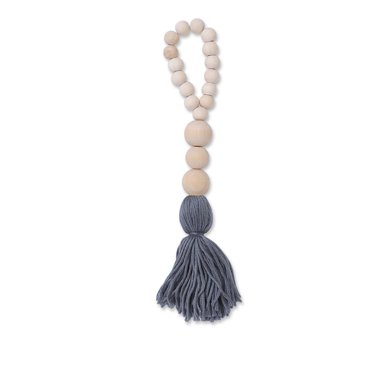 Prayer Beads with Tassels Natural Wood