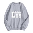thumbnail image 3 of MesaSe Sweat-Shirt Mode pour Femmes Sweat-Shirt Col Rond Pull Imprimé Lettre Hoodie, 3 of 3