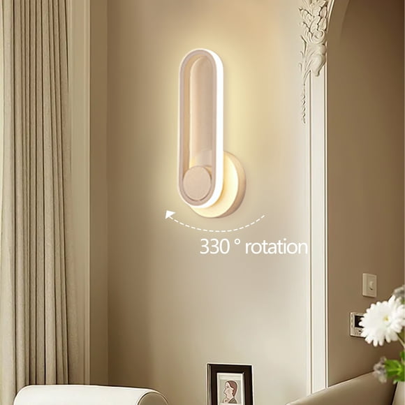 Vaidha Bedroom Bedside Led Light Modern 360ę³rotating Aisle Wall Light