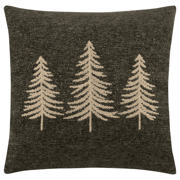 Bouclair Housse de Coussin Vert Foncé Vert Laura 18 X 18 Po (45,72 X 45,72 cm)