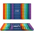thumbnail image 1 of Roofei Big Pop Game Fidgets Toys Set, Rainbow Chess Board Simple Dimple Fidget Popper for Parent-Child Time, Simple Dimple Fidget Popper for Kid, Interactive Jumbo Stress Relief Figetget Toy, 1 of 6