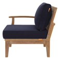 thumbnail image 2 of Modway Marina Outdoor Patio Teak Left-Facing Sofa, 2 of 9